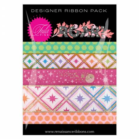 Tula Pink Ribbon Pack: Roar!- Blush