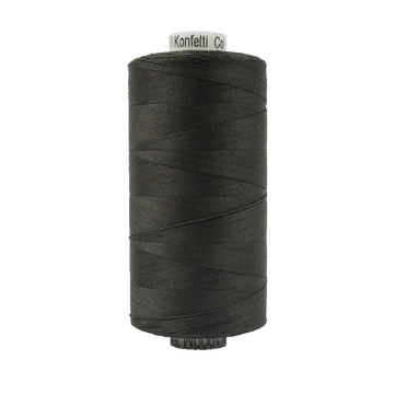 KONFETTI: 50wt Cotton 1094yds-Soft Black 201