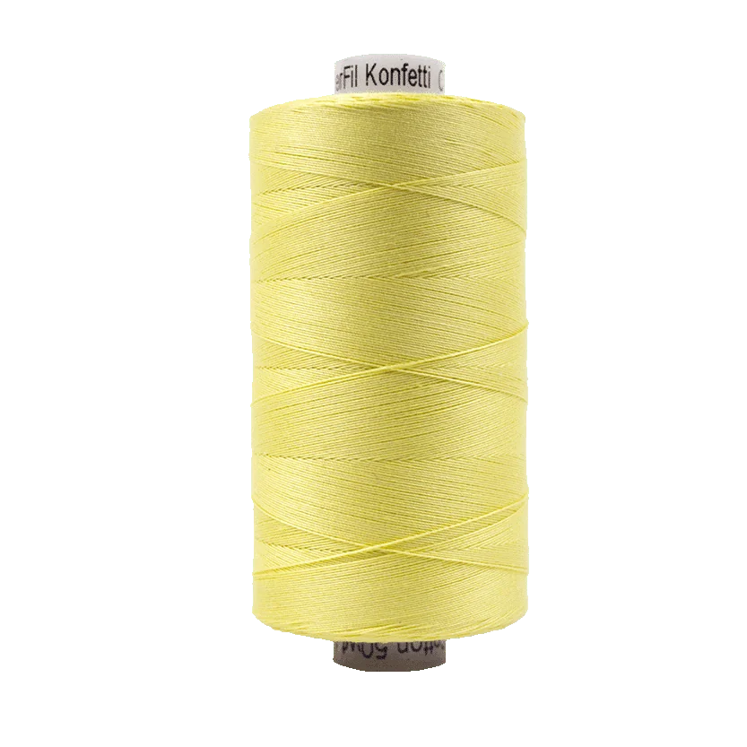 KONFETTI: 50wt Cotton 1094yds-Yellow 403