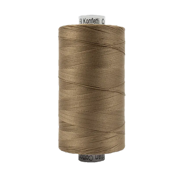 KONFETTI: 50wt Cotton 1094yds-Brown 801