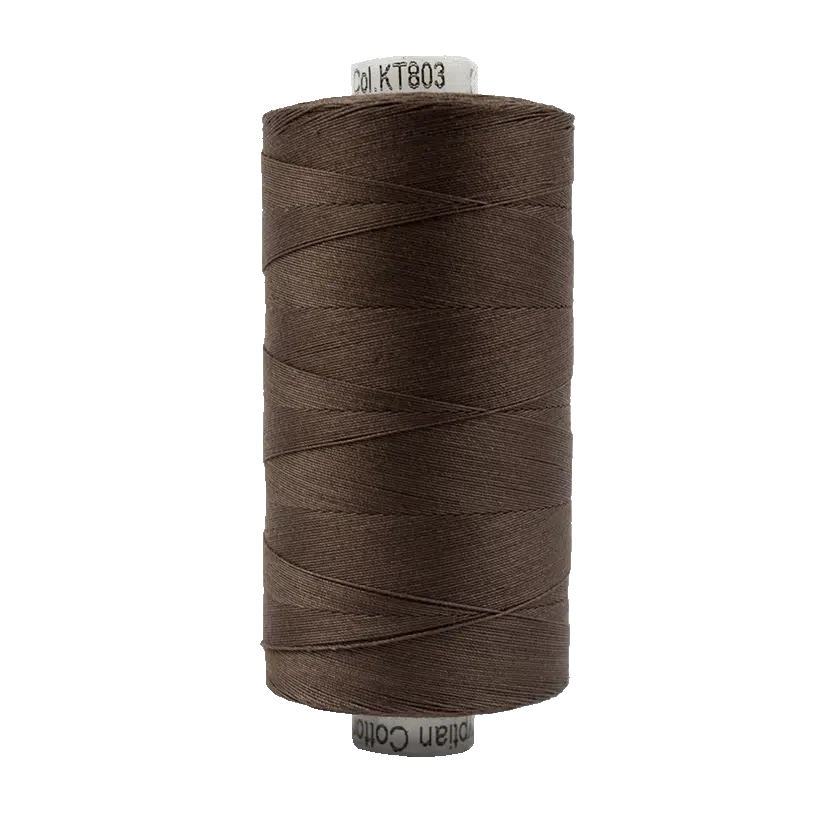 KONFETTI: 50wt Cotton 1094yds-Dark Brown 803