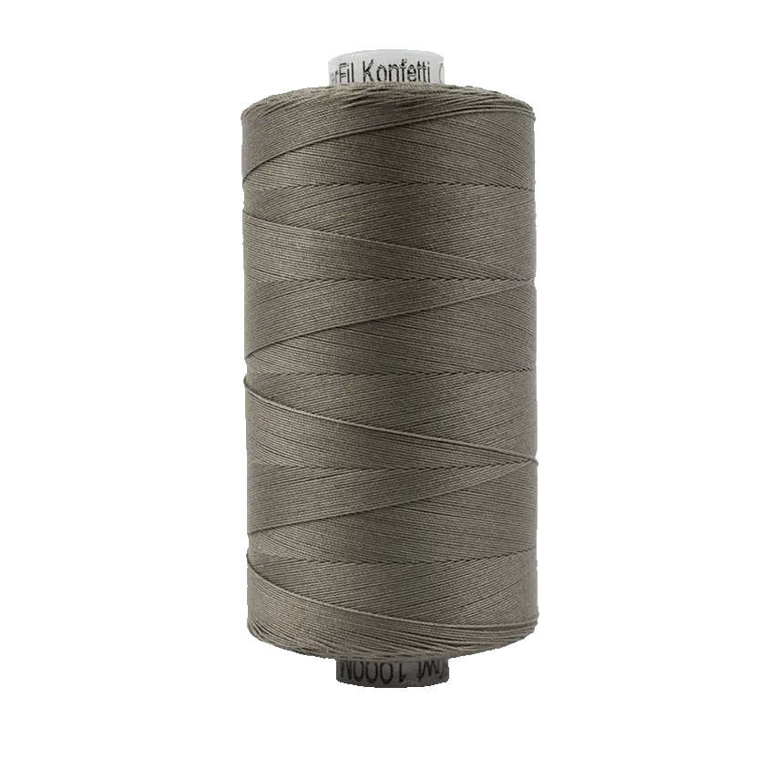 KONFETTI: 50wt Cotton 1094yds-Brown/Grey 804