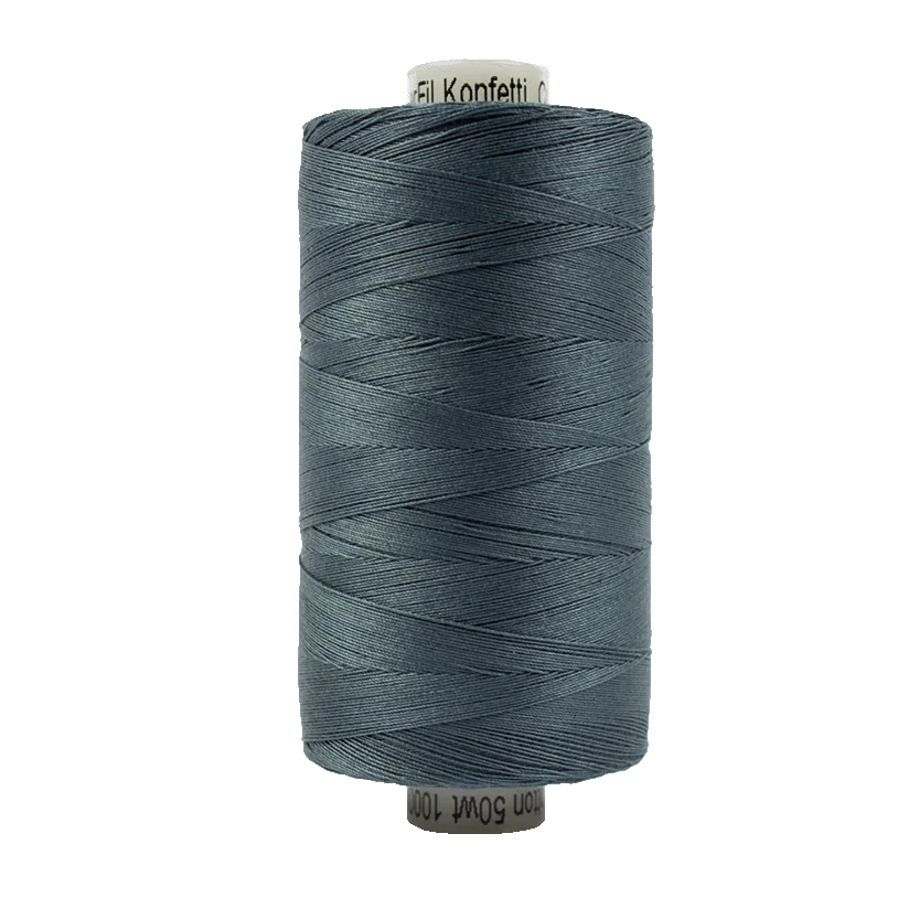 KONFETTI: 50wt Cotton 1094yds-Blue/Grey 904