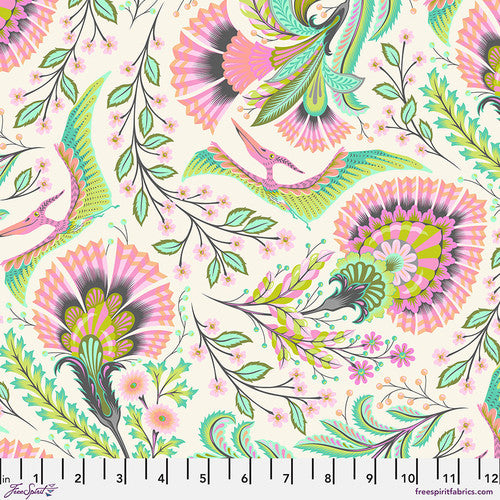 Tula Pink Roar!: Wing It- Blush (1/4 Yard)