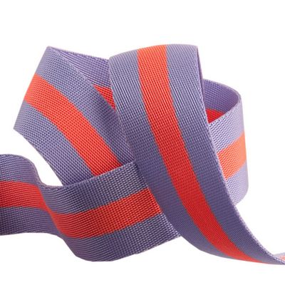 Tula Pink Webbing: 1.5 in- Peach Berry