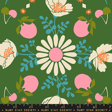 Ruby Star Society JUICY: Poppy Garden-Sarah Green (1/4 Yard)