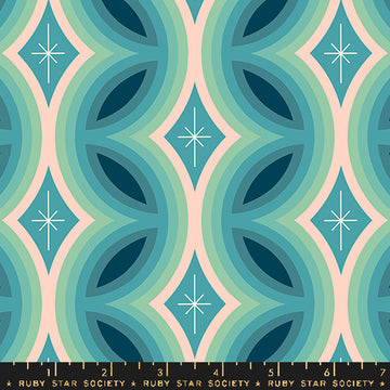 Ruby Star Society JUICY: Rattan-Dark Turquoise (1/4 Yard)