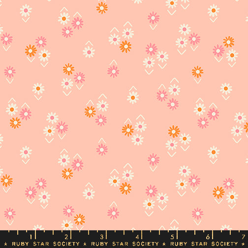 Ruby Star Society JUICY: Baby Flowers-Peach (1/4 Yard)