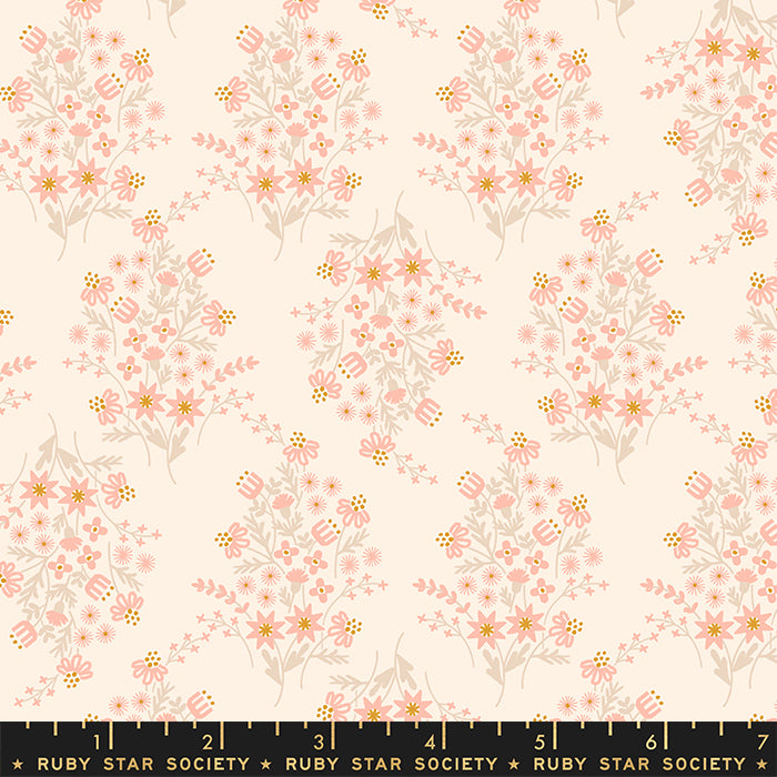 Ruby Star Society SUNBEAM: Wild Flower Child-Natural (1/4 Yard)