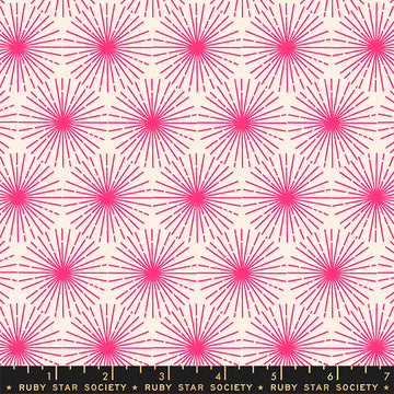 Ruby Star Society SUNBEAM: Beaming-Hot Pink (1/4 Yard)