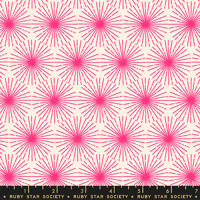 Ruby Star Society SUNBEAM: Beaming-Hot Pink (1/4 Yard)