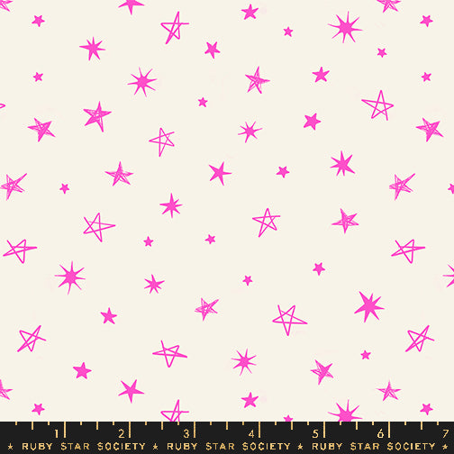 Ruby Star Society TEDDY AND THE BEARS: Rockstar-Glow Rose (1/4 Yard)