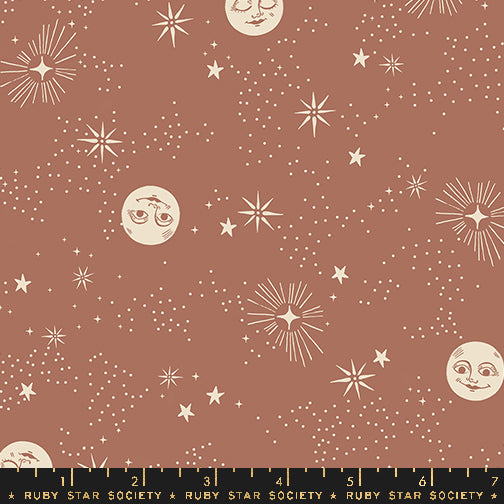 Ruby Star Society GOOD SPIRITS: Wise Moons-Smores (1/4 Yard)