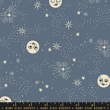 Ruby Star Society GOOD SPIRITS: Wise Moons-Ghostly (1/4 Yard)