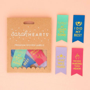 Sarah Hearts Sew in Labels: Award Ribbon- Multi