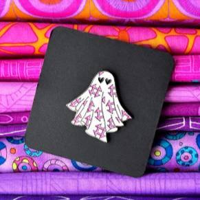 Ghost Quilt Enamel Pin