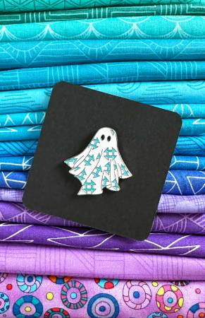 Ghost Quilt Enamel Pin