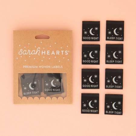 Sarah Hearts Sew in Labels: Good Night Sleep Tight- Glow-in-the-Dark