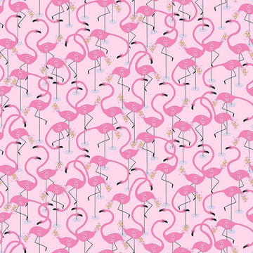 ALPHABET SOUP: Flamingle-Pink (1/4 Yard)