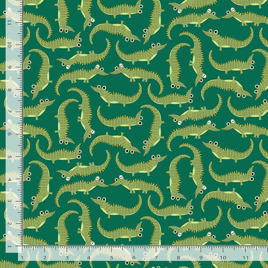 ALPHABET SOUP: Oh Snap!-Spruce (1/4 Yard)