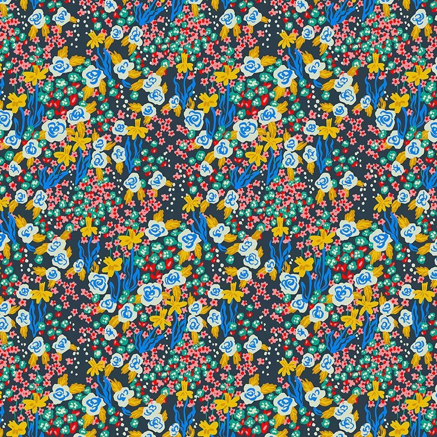 SPRINGTIME IN PARIS: Springtime in Paris-Coal (1/4 Yard)