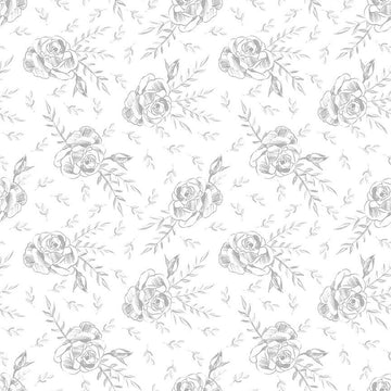 QUIET RIOT: Rosa-White (1/4 Yard)