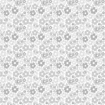 QUIET RIOT: Blossom-White (1/4 Yard)