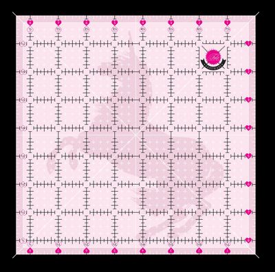 TULA PINK: 8.5 Square Ruler-Unicorn