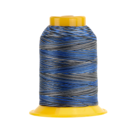 SOFTLOC: Wooly Polyester Variegated 1100yds- Blue Metal 42