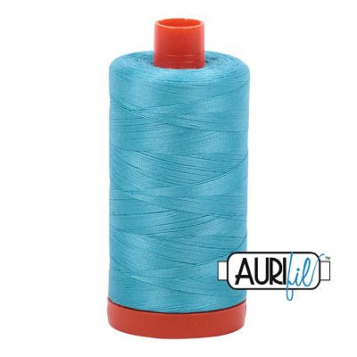 Aurifil: 50wt Cotton-Bright Turquoise 5005