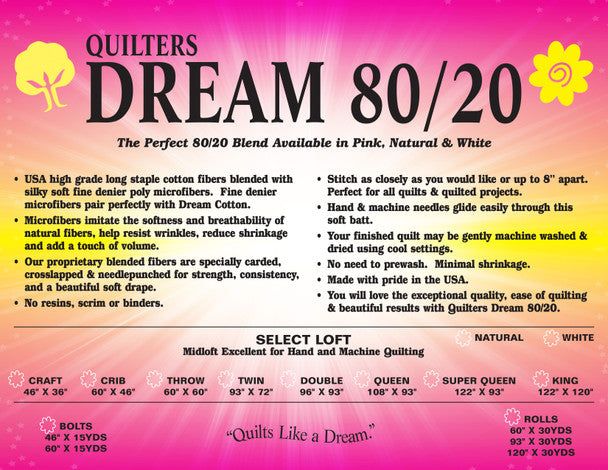 Quilters Dream 80/20: 120