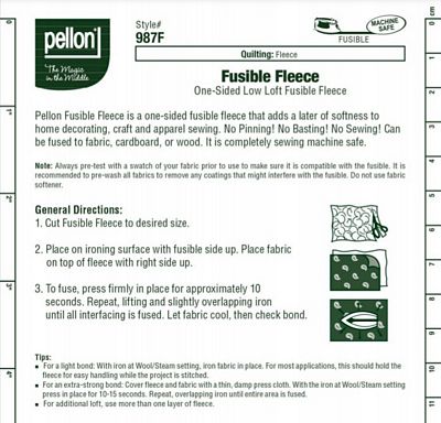 Pellon Fusible Fleece 987F 45