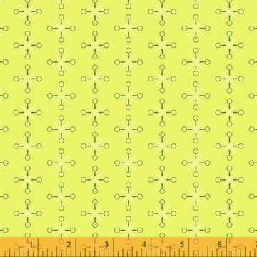 CLUELESS: Spotted-Chartreuse (1/4 Yard)