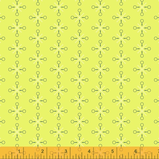 CLUELESS: Spotted-Chartreuse (1/4 Yard)