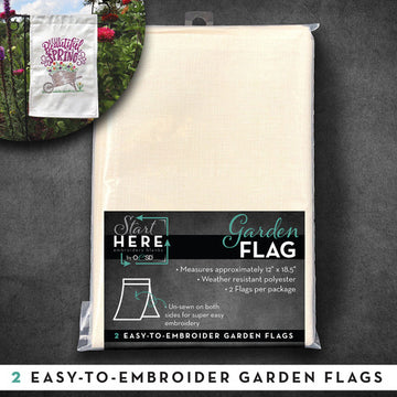 Garden Flag Blanks 2pk