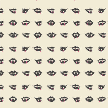 Sweet 'n Spookier- Fangtastic Lips (1/4 Yard)