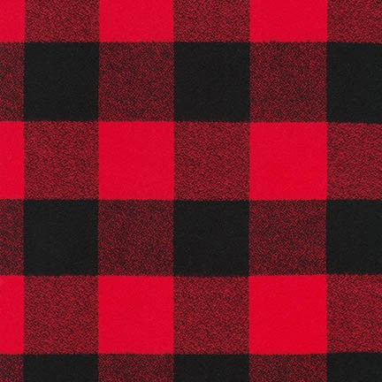 Mammoth Flannel: Red (1/4 Yard)