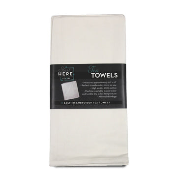 White Tea Towels- 2 pack