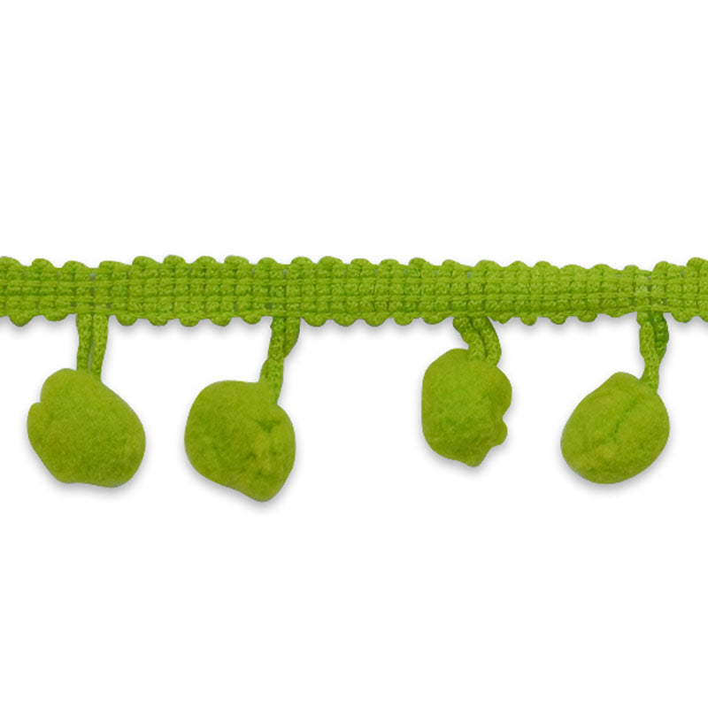 Pom Fringe Trim- Lime (1/4 Yard)